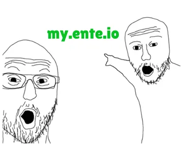 CNAME record pointing to my.ente.com