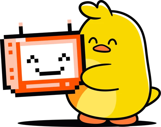 Ente's ducky with Obscura's mascot