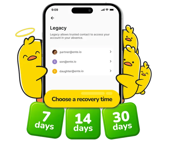 Setup custom recovery time for your trusted contacts