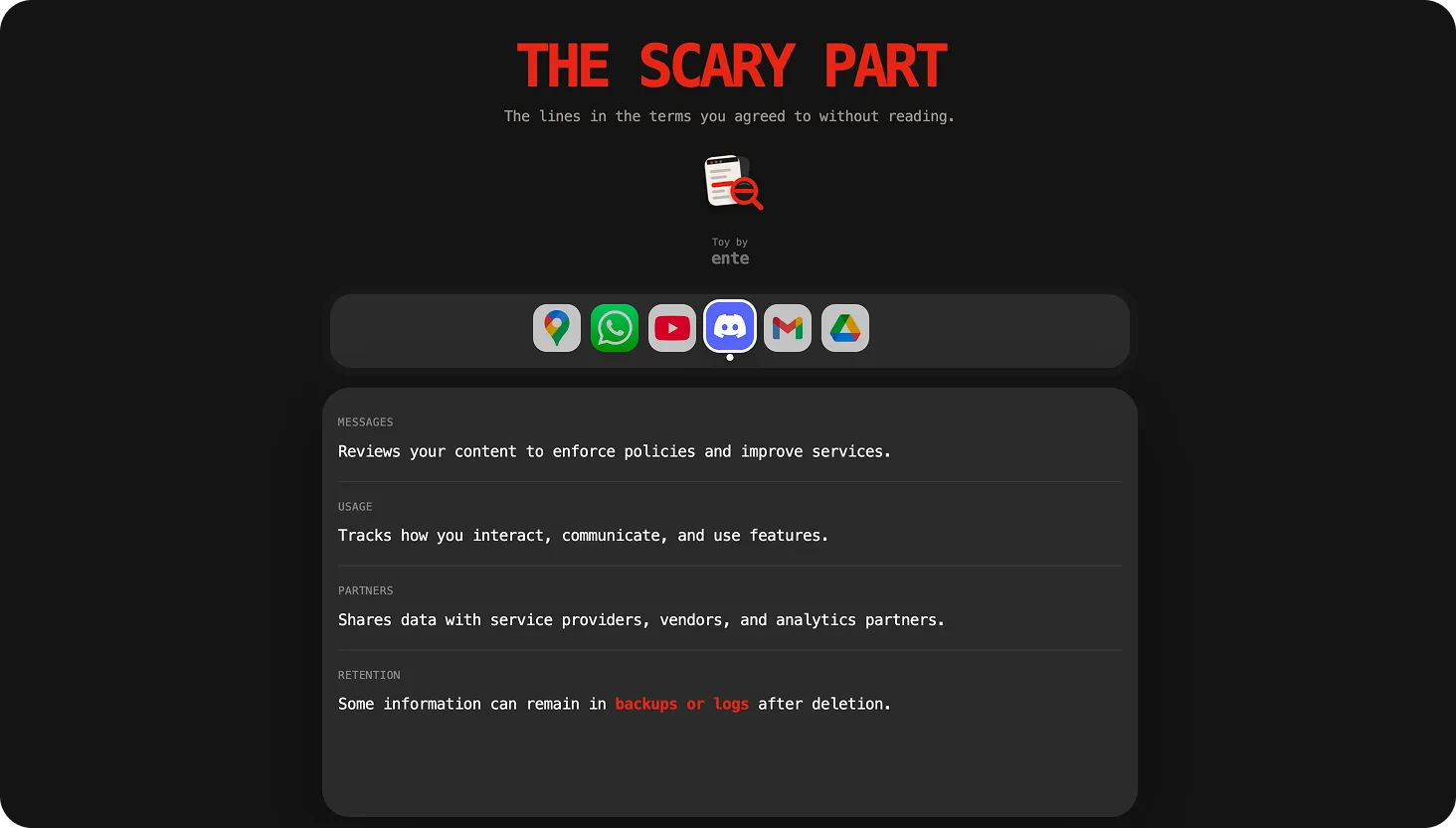 The Scary Part